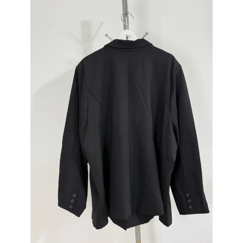 Torrid Womens Black Blazer Jacket Single Button Plus Size 6X Workwear Office NWT